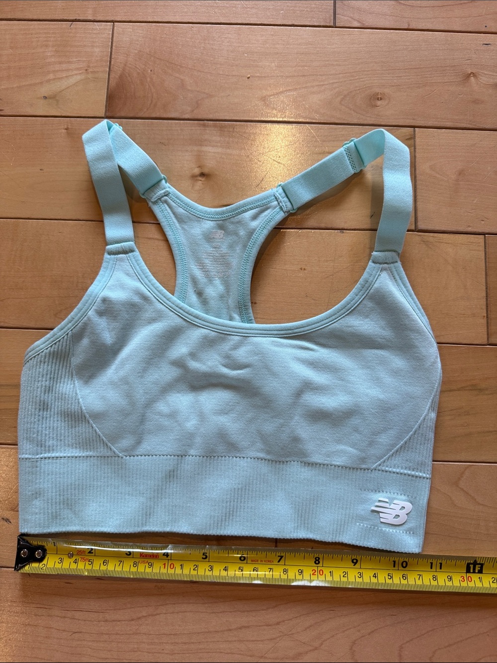 New Balance Mint Green Racerback Sports Bra
